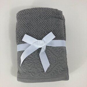 Carolina Collection Amagansett 2 pak Cotton Hand Towels Grey NWT #1